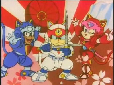 Son gatos samurai!